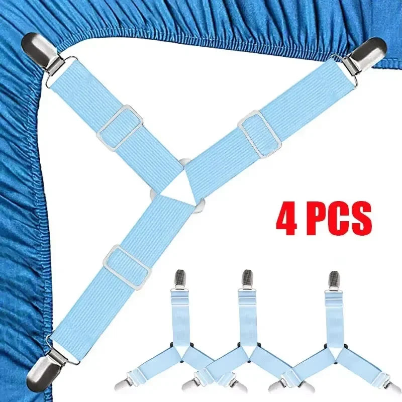 4pcs Sheet Holder Strap Sheet Holder Sheet Holder Buckle - Adjustable Elastic Sheet Holder For Wrinkled Sheets
