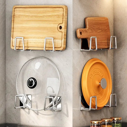Expandable Cabinet Pot Lid & Cutting Board Organizer – Under Cabinet Kitchen Storage Rack