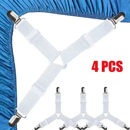 4pcs Sheet Holder Strap Sheet Holder Sheet Holder Buckle - Adjustable Elastic Sheet Holder For Wrinkled Sheets