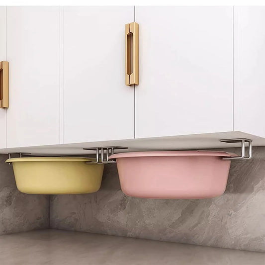 Expandable Cabinet Pot Lid & Cutting Board Organizer – Under Cabinet Kitchen Storage Rack