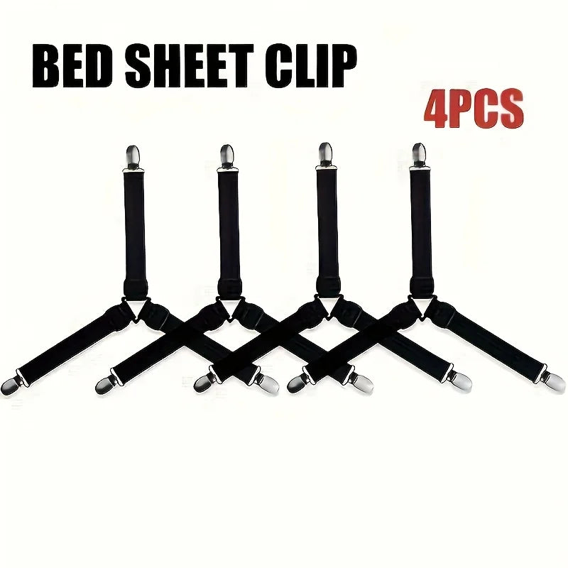 4pcs Sheet Holder Strap Sheet Holder Sheet Holder Buckle - Adjustable Elastic Sheet Holder For Wrinkled Sheets