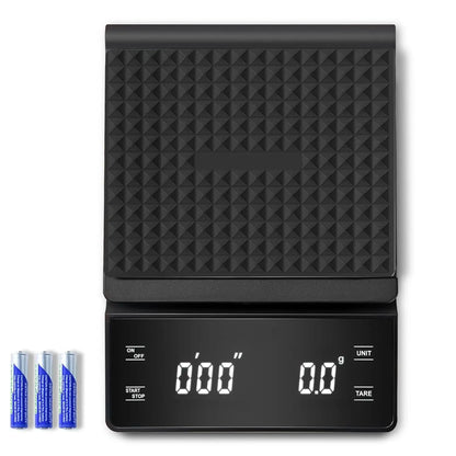 High Precision Coffee Scale, 3kg/0.1g, Digital Kitchen Scale with Timer for Espresso & Pour-Over