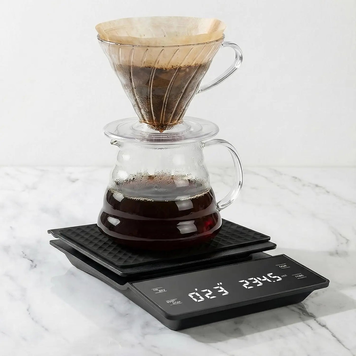 High Precision Coffee Scale, 3kg/0.1g, Digital Kitchen Scale with Timer for Espresso & Pour-Over