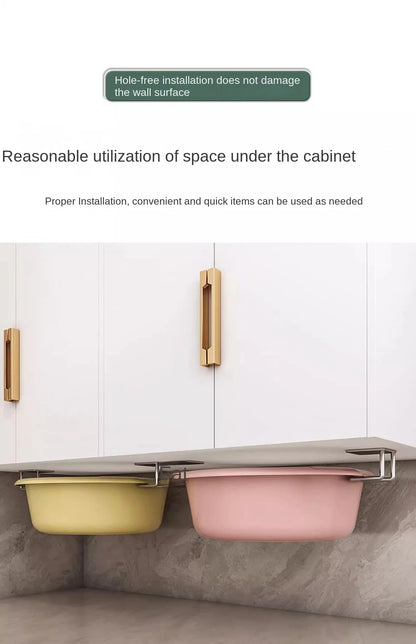 Expandable Cabinet Pot Lid & Cutting Board Organizer – Under Cabinet Kitchen Storage Rack